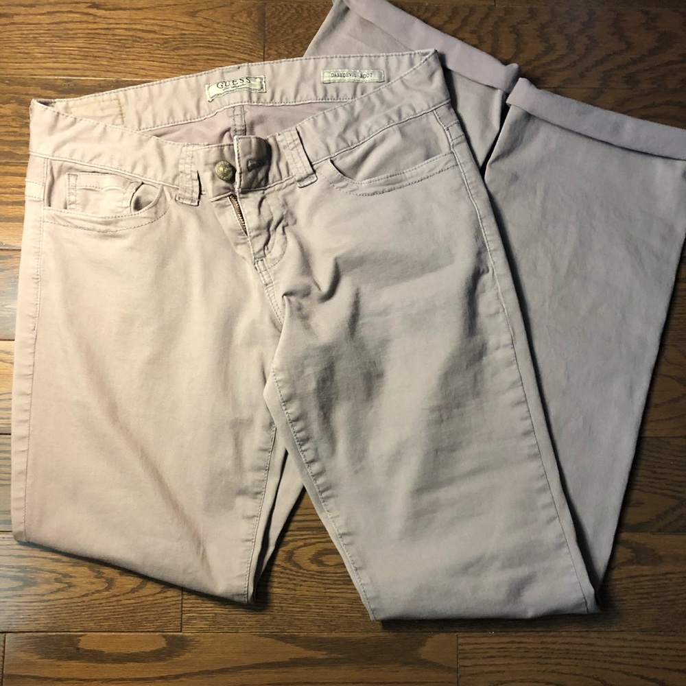 Guess light pink jeans, size 28, daredevil bootcut